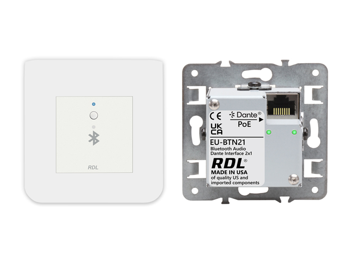 EU-BTN21 Wall-Mounted Bluetooth® Audio Dante Network Interface
